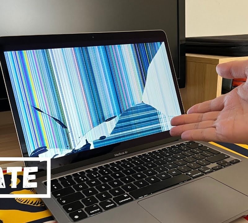 internal crack on MacBook screen