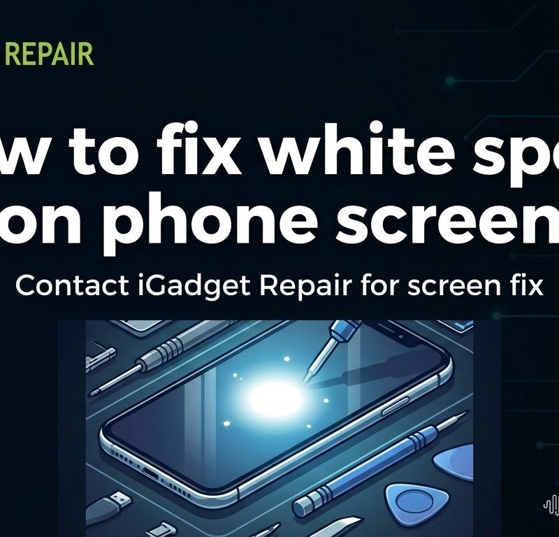 how to fix white spots on phone screen